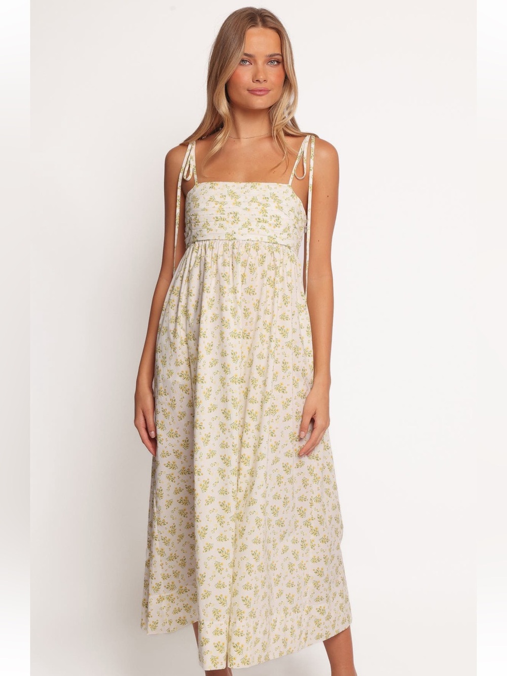 Petal &‎ Pup Ashtyn Pleated Bodice Maxi Sundress Size 6 Floral Yellow - Picture 13 of 13